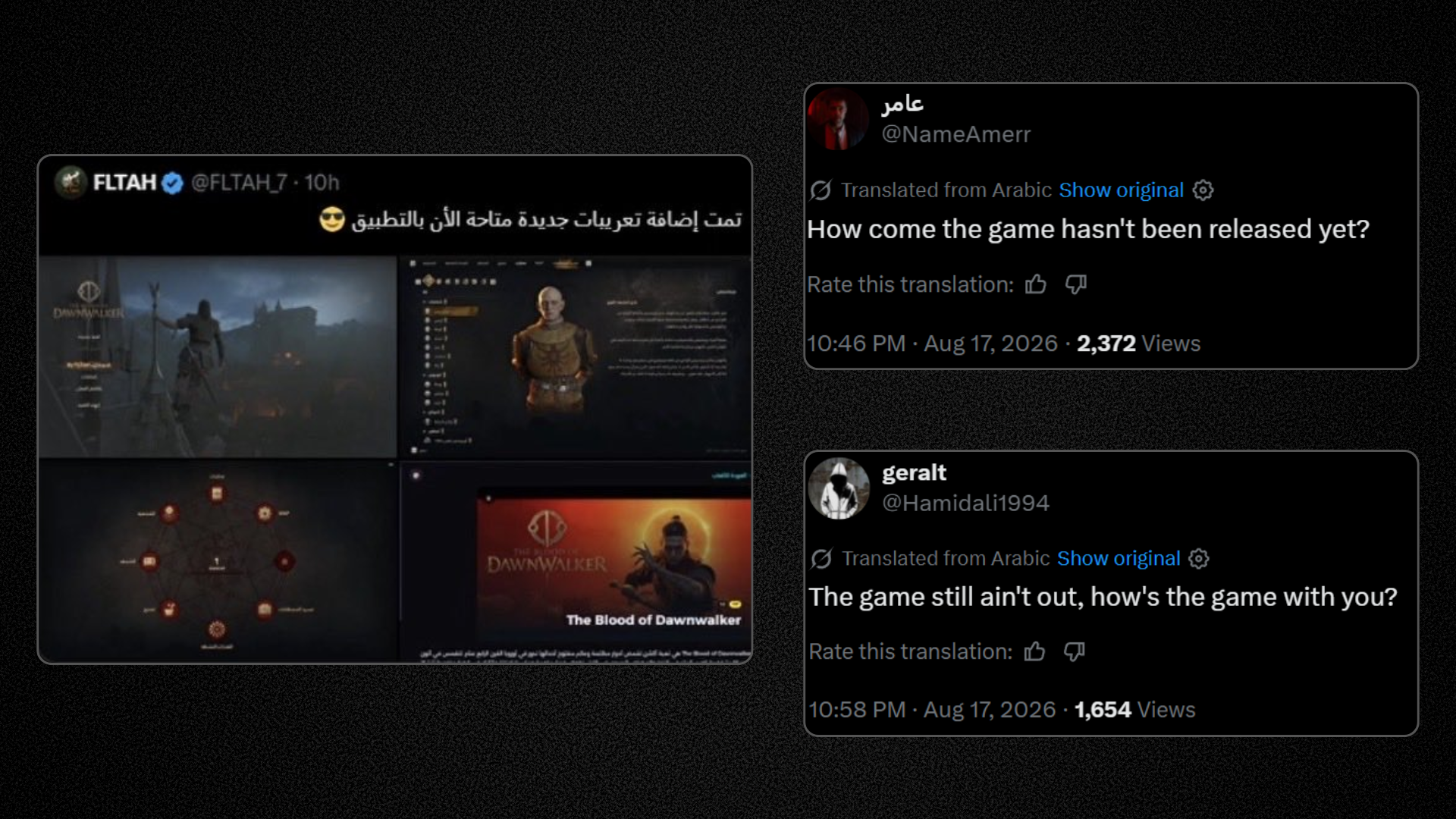 Something pretty weird just happened. A game got leaked by MENA gaming outlets because it doesn’t support Arabic. Yes, really.
