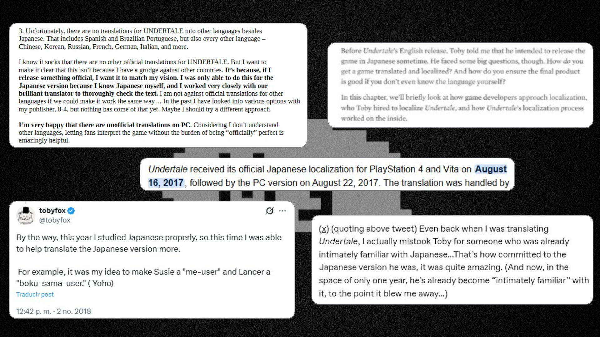 Undertale—The Game Too Precious To Localize